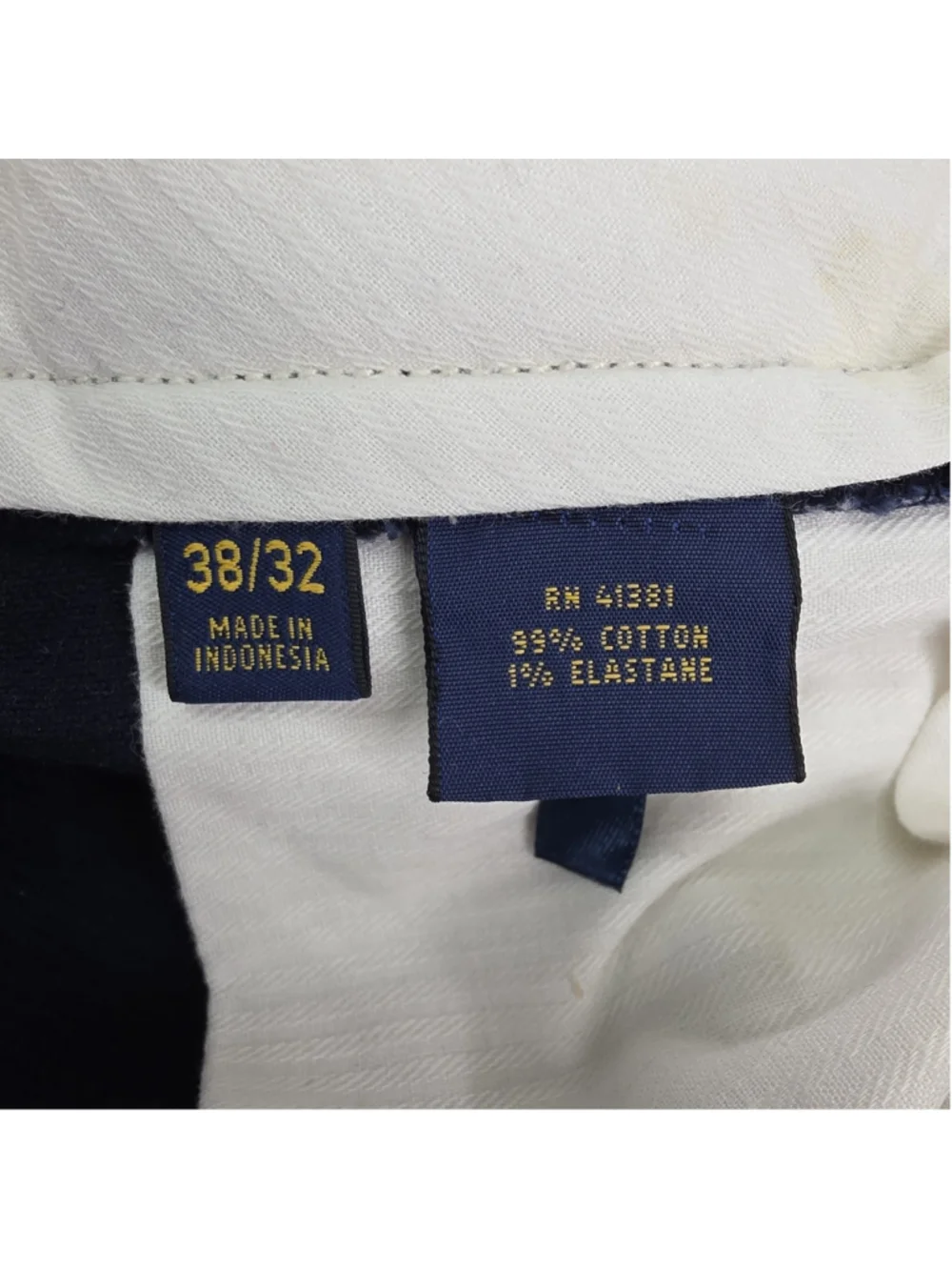 Polo Ralph Lauren Stretch Classic Fit Corduroy Pants Mens 38x30 Navy Cotton